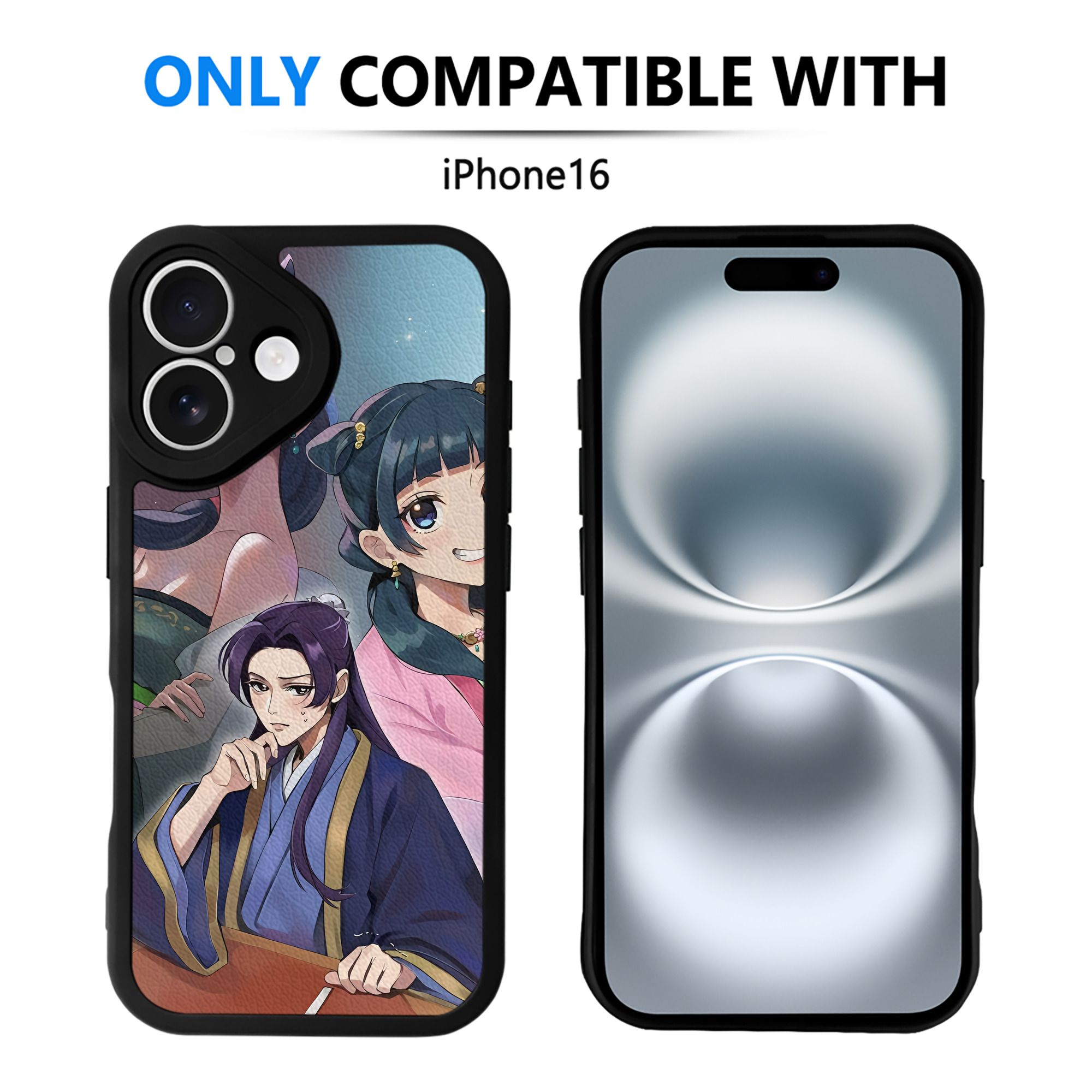 薬屋のひとりごと The Apothecary Diaries 【iPhone 16シリーズ対応】シリコンスマホケース（レザー調） 材質：シリコン